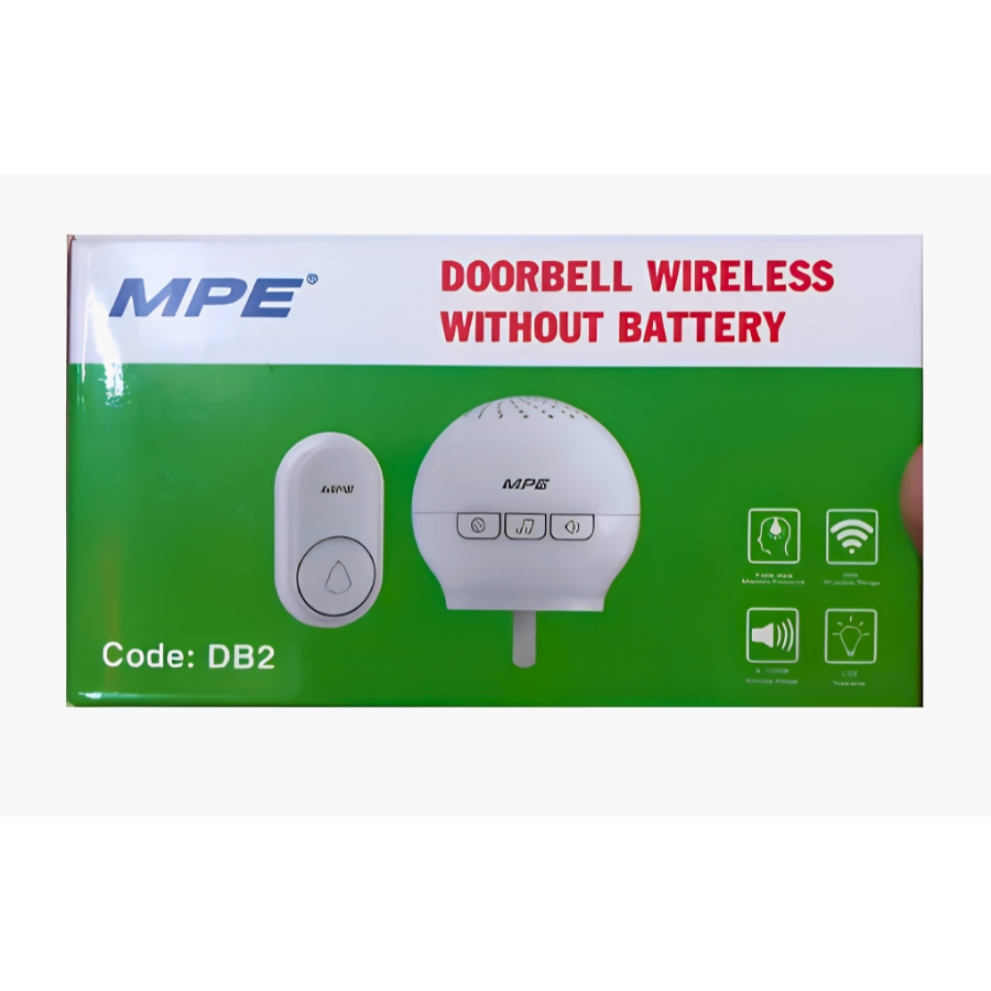 Chuông cửa không dây - không pin - 32 âm tuỳ chọn mã DB2 MPE - Thiết bị điện Mai Linh Electric