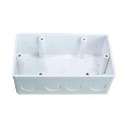 Hộp đế nhựa vuông đôi kiểu Anh A157V2 MPE - Thiết bị điện Mai Linh Electric