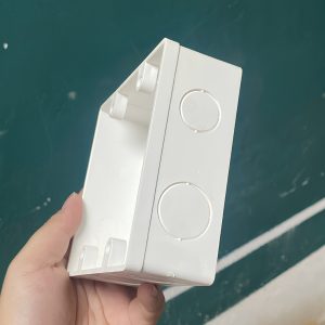 Hộp nhựa âm tường dùng cho 2 mặt đơn - Đế âm đôi A157ND MPE - Thiết bị điện Mai Linh Electric
