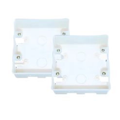 Hộp nhựa âm tường dùng cho mặt đôi - Đế âm dùng cho mặt 4 5 6 mã A157N2 MPE - Thiết bị điện Mai Linh Electric