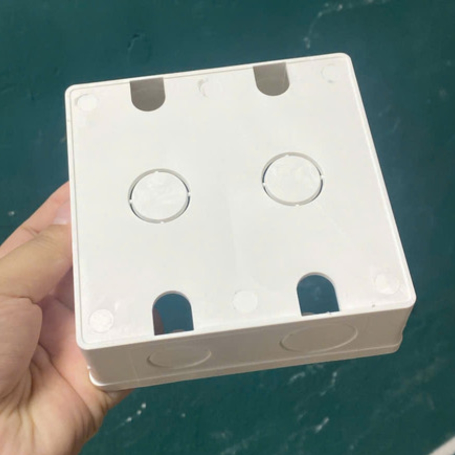 Hộp nhựa âm tường dùng cho mặt đôi - Đế âm dùng cho mặt 4 5 6 mã A157N2 MPE - Thiết bị điện Mai Linh Electric
