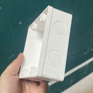 Hộp nhựa âm tường dùng cho mặt đôi - Đế âm dùng cho mặt 4 5 6 mã A157N2 MPE - Thiết bị điện Mai Linh Electric