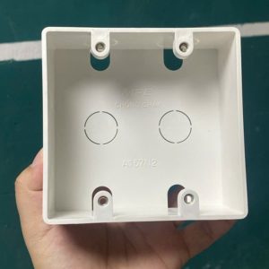 Hộp nhựa âm tường dùng cho mặt đôi - Đế âm dùng cho mặt 4 5 6 mã A157N2 MPE - Thiết bị điện Mai Linh Electric