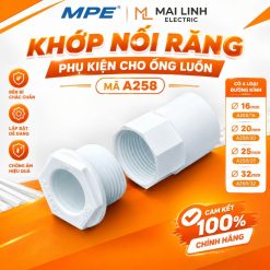 Khớp nối răng 16mm - Phụ kiện cho ống luồn mã A258/16 MPE - thiết bị điện Mai Linh Electric