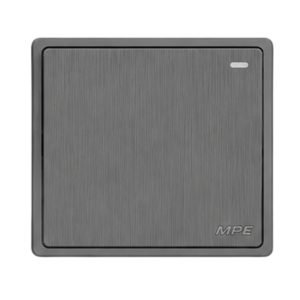 Mặt 1 công tắc 1 chiều 16A - 250V màu xám S701-GY MPE - Thiết bị điện Mai Linh Electric