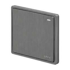 Mặt 1 công tắc 1 chiều 16A - 250V màu xám S701-GY MPE - Thiết bị điện Mai Linh Electric