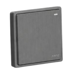 Mặt 1 công tắc 2 chiều 16A - 250V màu xám S701M-GY MPE - Thiết bị điện Mai Linh Electric