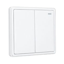 Mặt 2 công tắc 1 chiều màu trắng S702-W MPE - Thiết bị điện Mai Linh Electric