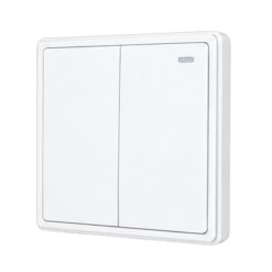 Mặt 2 công tắc 1 chiều màu trắng S702-W MPE - Thiết bị điện Mai Linh Electric