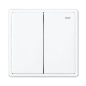 Mặt 2 công tắc 1 chiều màu trắng S702-W MPE - Thiết bị điện Mai Linh Electric
