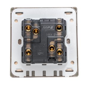 Mặt 2 công tắc 2 chiều 16A - 250V mã S702M MPE - Thiết bị điện Mai Linh Electric