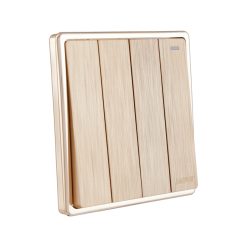 Mặt 4 công tắc 1 chiều 16A - 250V mã S704 MPE - Thiết bị điện Mai Linh Electric