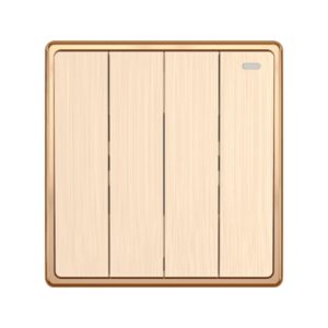 Mặt 4 công tắc 1 chiều 16A - 250V mã S704 MPE - Thiết bị điện Mai Linh Electric