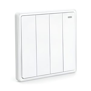 Mặt 4 công tắc 1 chiều màu trắng S704-W MPE - Thiết bị điện Mai Linh Electric
