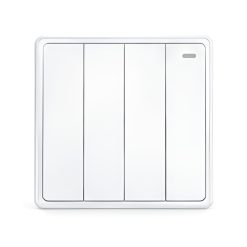 Mặt 4 công tắc 1 chiều màu trắng S704-W MPE - Thiết bị điện Mai Linh Electric