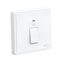 Mặt công tắc 2 cực 20A màu trắng S7MD20-W MPE - Thiết bị điện Mai Linh Electric