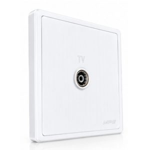 Mặt ổ cắm TV màu trắng S7TV-W MPE - Thiết bị điện Mai Linh Electric