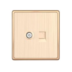 Mặt ổ cắm Tivi và điện thoại mã S7TV/TEL MPE - Thiết bị điện Mai Linh Electric