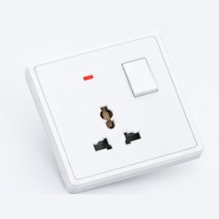 Mặt ổ cắm đa năng tích hợp công tắc màu trắng S7MS-W MPE - Thiết bị điện Mai Linh Electric