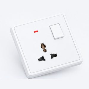 Mặt ổ cắm đa năng tích hợp công tắc màu trắng S7MS-W MPE - Thiết bị điện Mai Linh Electric