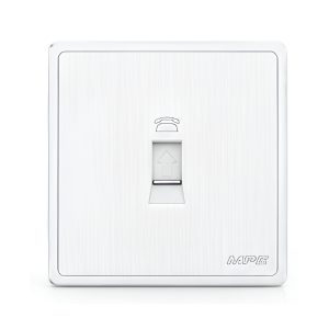 Mặt ổ cắm điện thoại màu trắng S7TEL-W MPE - Thiết bị điện Mai Linh Electric