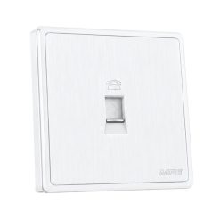 Mặt ổ cắm điện thoại màu trắng S7TEL-W MPE - Thiết bị điện Mai Linh Electric