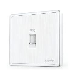 Mặt ổ cắm điện thoại màu trắng S7TEL-W MPE - Thiết bị điện Mai Linh Electric