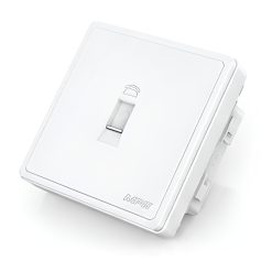 Mặt ổ cắm điện thoại màu trắng S7TEL-W MPE - Thiết bị điện Mai Linh Electric