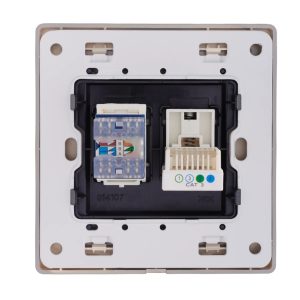 Mặt ổ cắm điện thoại và mạng LAN mã S7TEL/LAN MPE - Thiết bị điện Mai Linh Electric