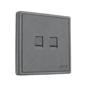 Mặt ổ cắm điện thoại và mạng LAN màu xám S7TEL/LAN-GY MPE - Thiết bị điện Mai Linh Electric