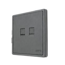 Mặt ổ cắm điện thoại và mạng LAN màu xám S7TEL/LAN-GY MPE - Thiết bị điện Mai Linh Electric