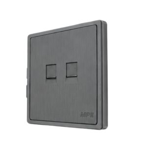 Mặt ổ cắm điện thoại và mạng LAN màu xám S7TEL/LAN-GY MPE - Thiết bị điện Mai Linh Electric