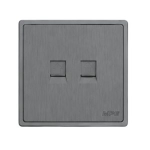 Mặt ổ cắm điện thoại và mạng LAN màu xám S7TEL/LAN-GY MPE - Thiết bị điện Mai Linh Electric