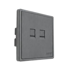 Mặt ổ cắm điện thoại và mạng LAN màu xám S7TEL/LAN-GY MPE - Thiết bị điện Mai Linh Electric