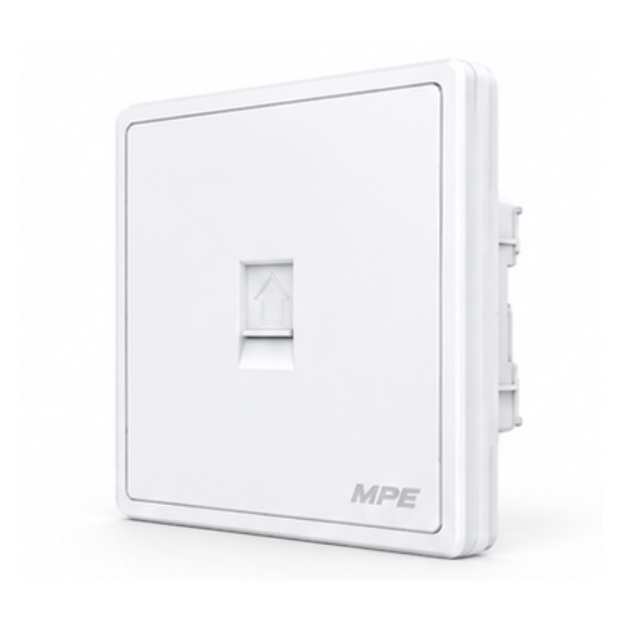 Mặt ổ cắm mạng LAN màu trắng S7LAN-W MPE - Thiết bị điện Mai Linh Electric
