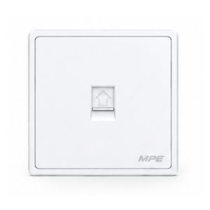 Mặt ổ cắm mạng LAN màu trắng S7LAN-W MPE - Thiết bị điện Mai Linh Electric