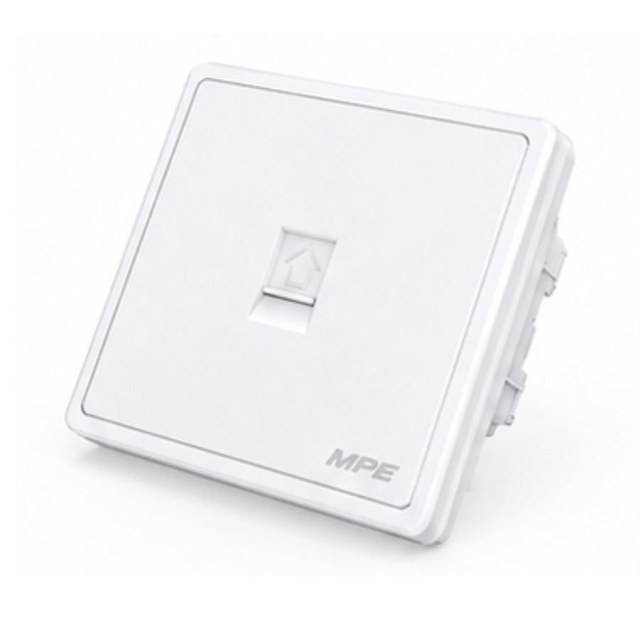 Mặt ổ cắm mạng LAN màu trắng S7LAN-W MPE - Thiết bị điện Mai Linh Electric