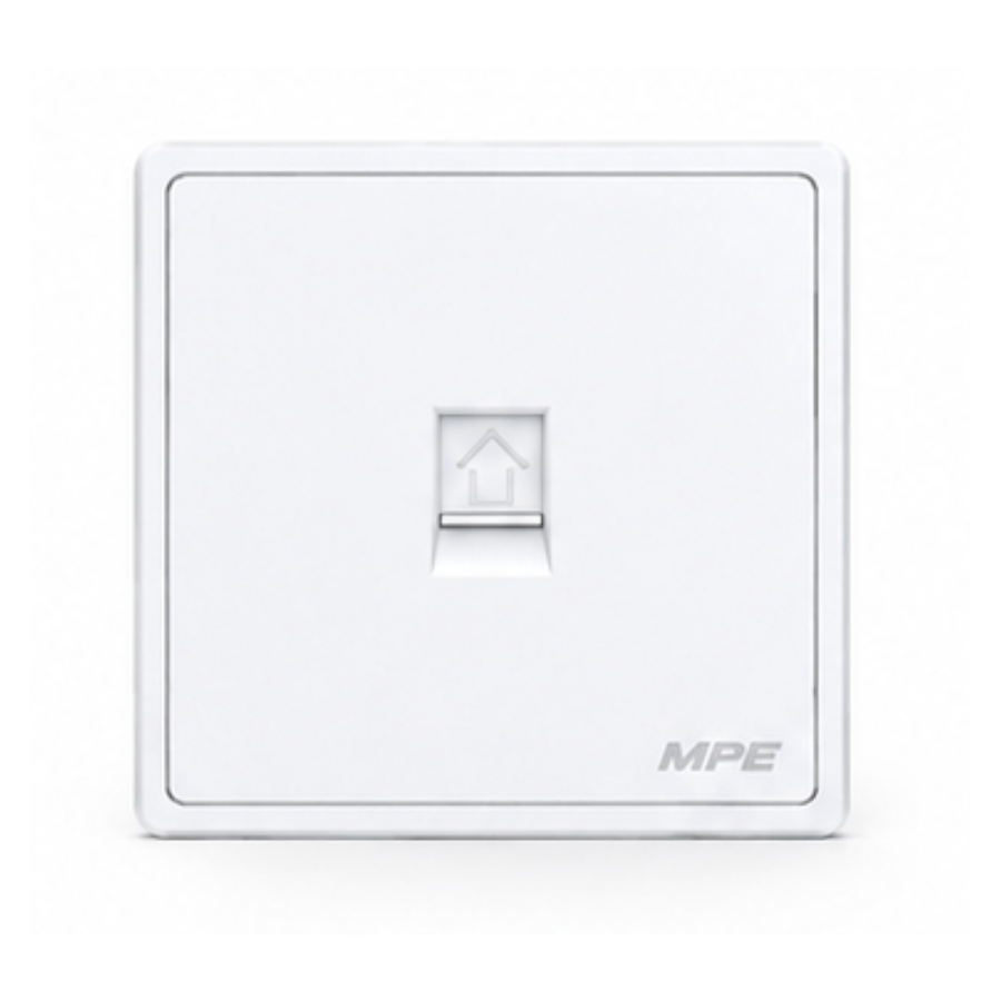 Mặt ổ cắm mạng LAN màu trắng S7LAN-W MPE - Thiết bị điện Mai Linh Electric