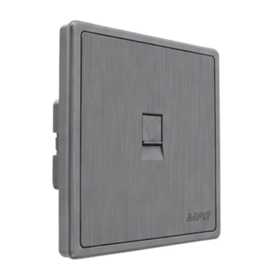 Mặt ổ cắm mạng LAN màu xám S7LAN-GY MPE - Thiết bị điện Mai Linh Electric