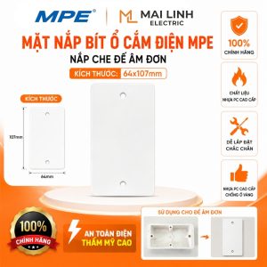 Nắp che dùng cho hộp A157N mã CA157N MPE - Thiết bị điện Mai Linh Electric