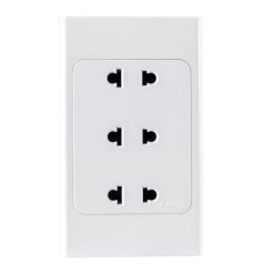 Ổ cắm ba 2 chấu đế liền A20US3N MPE - Thiết bị điện Mai Linh Electric