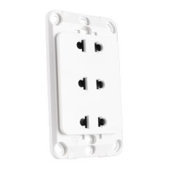 Ổ cắm ba 2 chấu đế liền A20US3N MPE - Thiết bị điện Mai Linh Electric