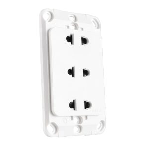 Ổ cắm ba 2 chấu đế liền A20US3N MPE - Thiết bị điện Mai Linh Electric