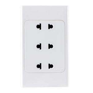 Ổ cắm ba 2 chấu đế liền A20US3N MPE - Thiết bị điện Mai Linh Electric