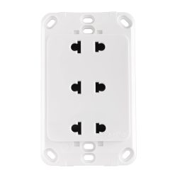 Ổ cắm ba 2 chấu đế liền A20US3N MPE - Thiết bị điện Mai Linh Electric