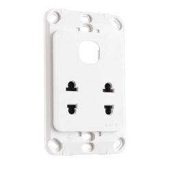 Ổ cắm đôi 2 chấu 16A và 1 lỗ A20US2XN MPE - Thiết bị điện Mai Linh Electric