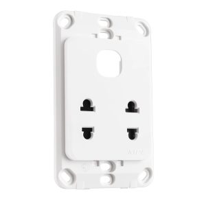 Ổ cắm đôi 2 chấu 16A và 1 lỗ A20US2XN MPE - Thiết bị điện Mai Linh Electric