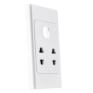 Ổ cắm đôi 2 chấu 16A và 1 lỗ A20US2XN MPE - Thiết bị điện Mai Linh Electric