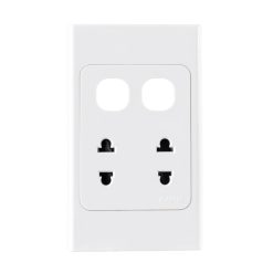 Ổ cắm đôi 2 chấu 16A và 2 lỗ A20US2XXN MPE - Thiết bị điện Mai Linh Electric