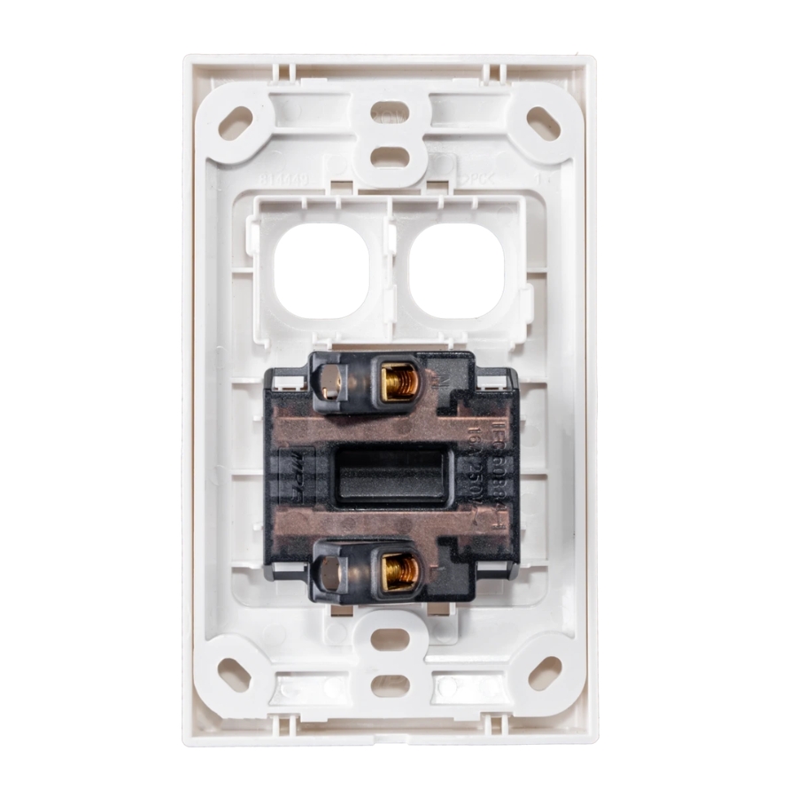 Ổ cắm đôi 2 chấu 16A và 2 lỗ A20US2XXN MPE - Thiết bị điện Mai Linh Electric